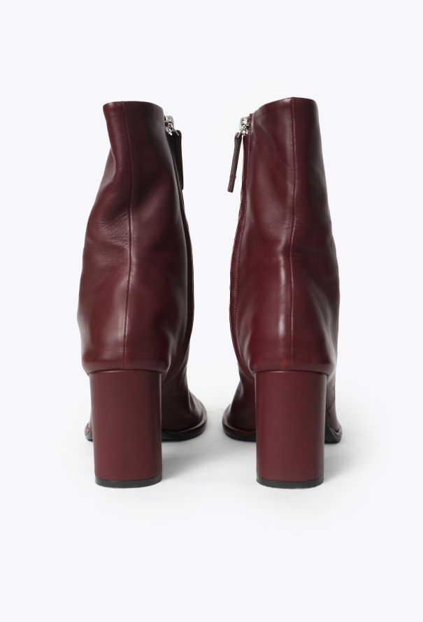 The Row Teatime Burgundy Leather Boots - 4