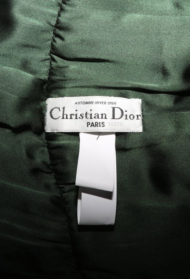 Dior Haute Couture Fall 1984 Velvet Empire Dress - 6