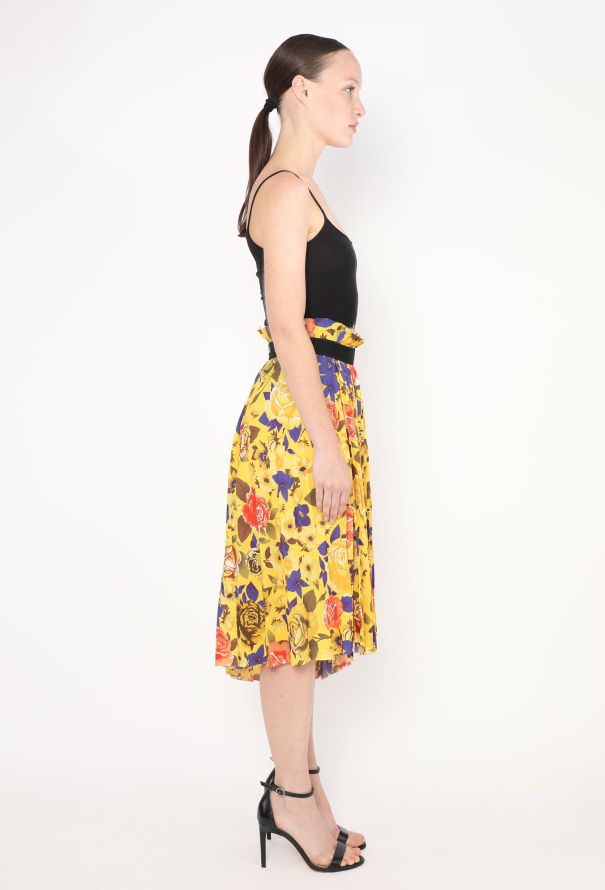 Balenciaga F/W 2018 Pleated Floral Skirt - 5