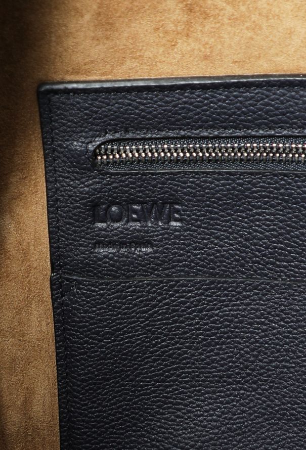 Loewe F/W 2021 Medium Flamenco Tote Bag- Deep Navy - 11