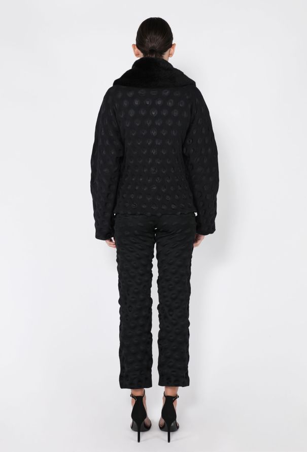 Issey Miyake Cratered Faux Fur Jacket Ensemble, F/W 2000 - 9