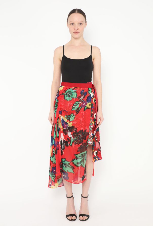 Sacai S/S 2018 Chiffon Wrap Skirt - 4 Sacai S/S 2018 Chiffon Wrap Skirt - 4