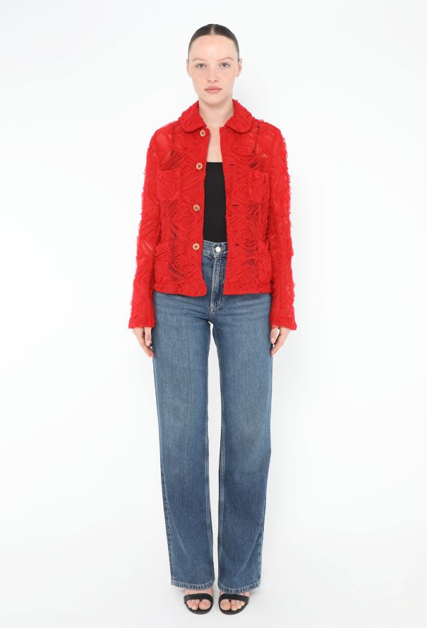 Comme des Garçons 2020 Embroidered Tulle Jacket - 1