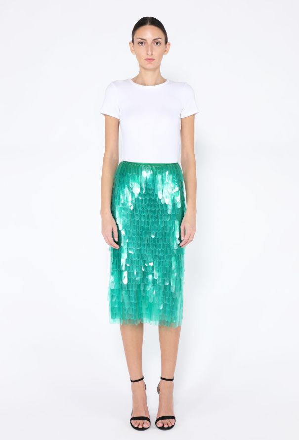 Dries Van Noten S/S 2019 Fringed Midi Skirt - 1