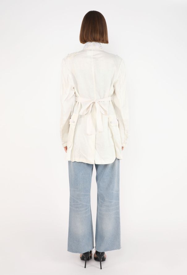 Dries Van Noten Embroidered Linen Jacket, Early 2000s - 7