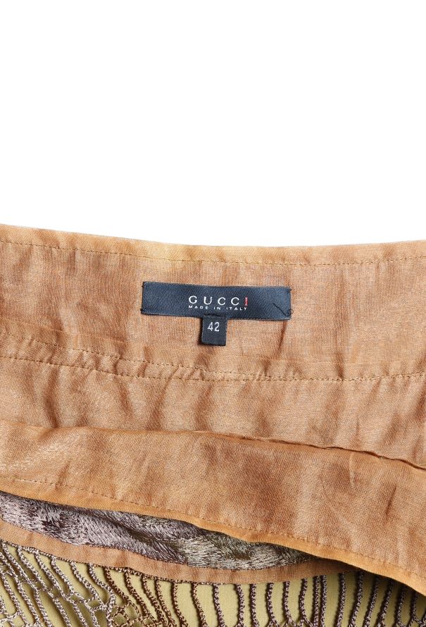 Gucci S/S 2005 Silk Tassel Skirt - 5