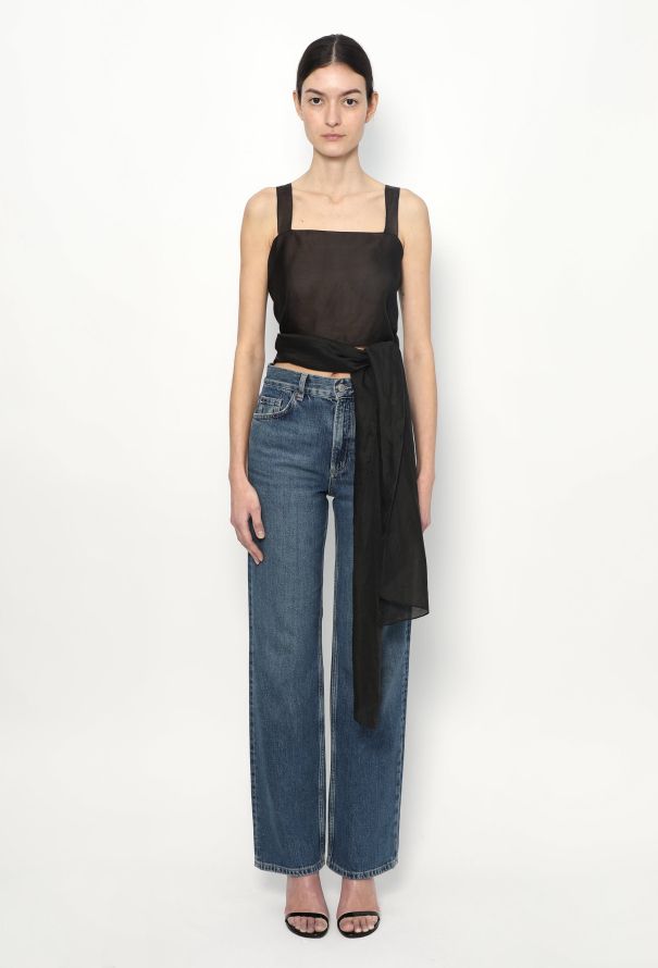 The Row 2019 Wei Organza Wrap Top - 1