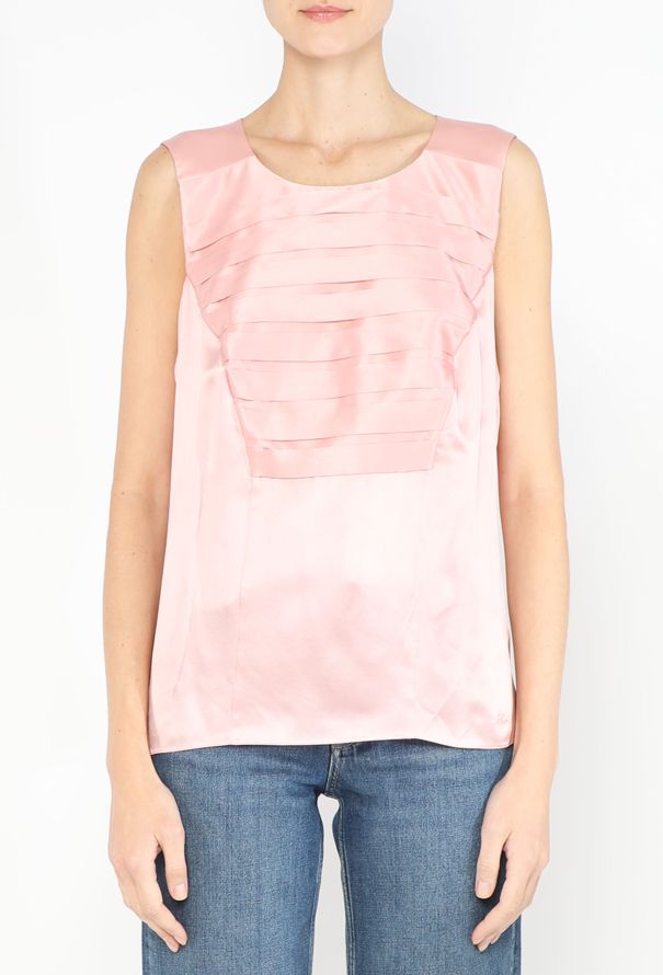Chanel Ruffled Charmeuse Blouse - 1