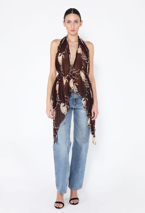 Chloé ICONIC S/S 2001 Horse Print Silk Top - 4