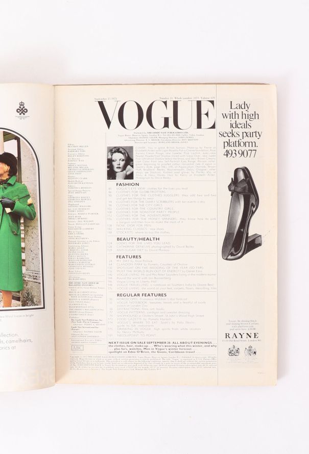 VOGUE UK 1972 David Bailey Issue Trio - 8 VOGUE UK 1972 David Bailey Issue Trio - 8