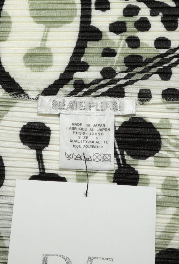 Issey Miyake Pleats Please Abstract Print Cardigan - 6