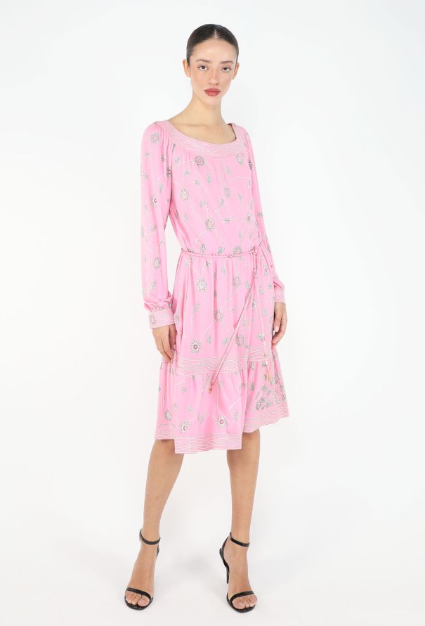 Emilio Pucci '70s Floral Printed Silk Dress - 4