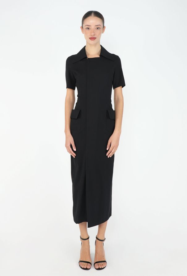 Yohji Yamamoto Tailored Twill Pocket Dress - 2