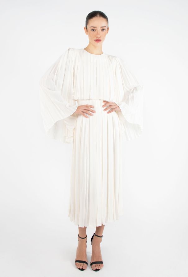 byFang 2024 Semi-Couture Silk Plissé Dress - 1