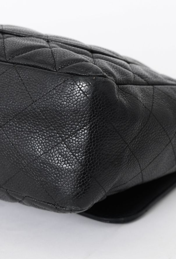 Chanel Black Caviar Jumbo Timeless Bag - 9