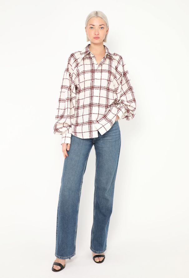 Bottega Veneta 2023 Plaid Silk Shirt - 3 Bottega Veneta 2023 Plaid Silk Shirt - 3