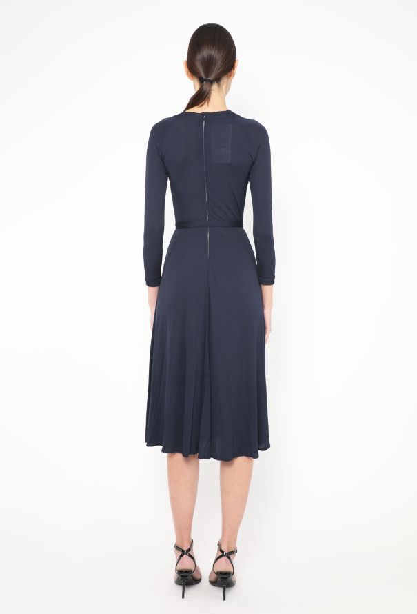 Jean Muir 1972 Pintuck Belted Dress - 4