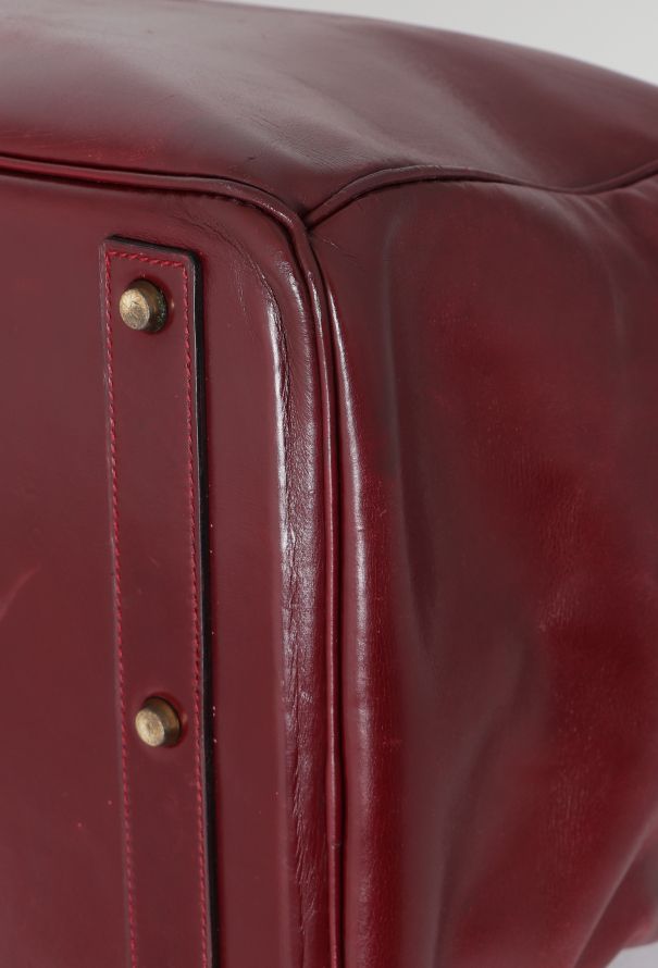 Hermès '80s Rouge H Box Haut à Courroies 50 - 11 Hermès '80s Rouge H Box Haut à Courroies 50 - 11