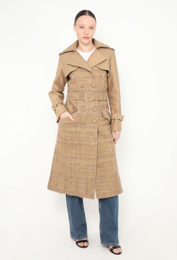 Chanel F/W 2016 Belted Tweed Trench - 5