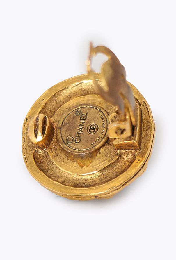 Chanel '80s Gripoix Strass Clip Earrings - 4