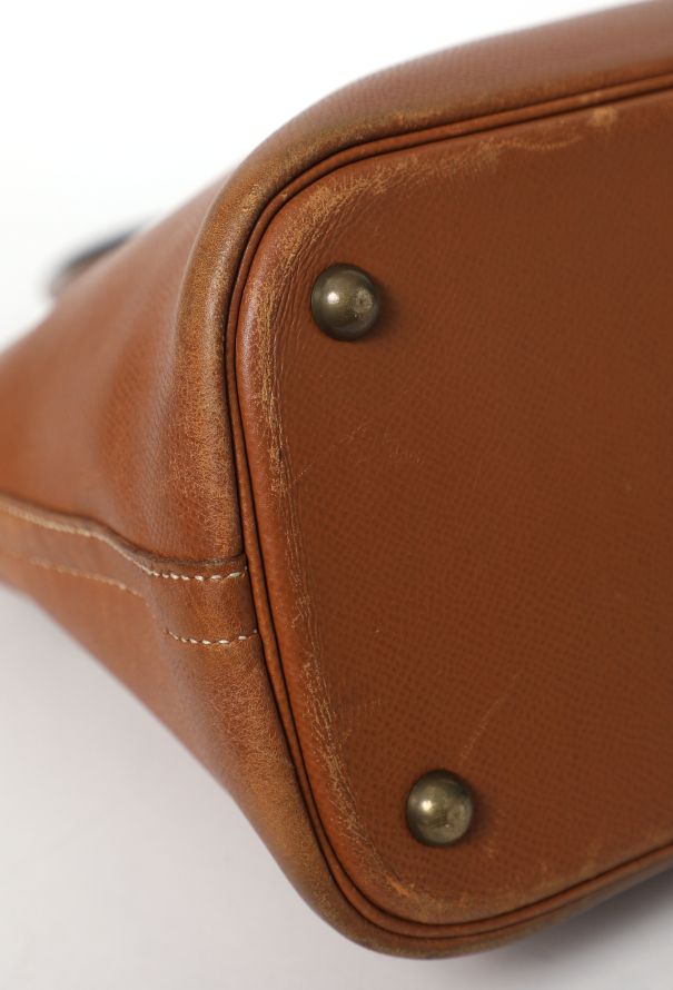 Hermès Vintage Gold Courchevel Bolide 35 - 10