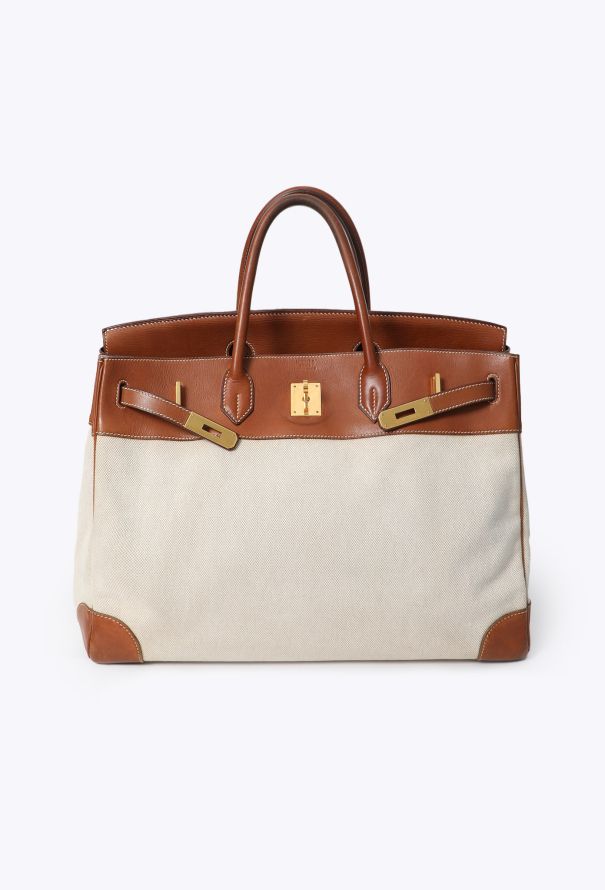 Hermès Vintage Barenia & Toile H Birkin 40 - 2