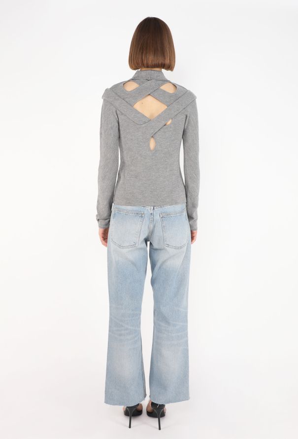 Alexander McQueen Cut-Out Ribbed Top, 2001 - 4