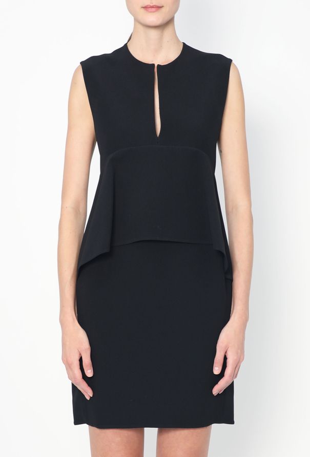 Céline Classic Peplum Crêpe Dress - 3