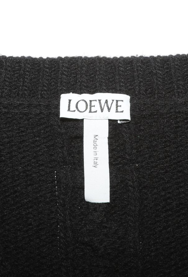 Loewe Cable-Knit Cropped Sweater - 5