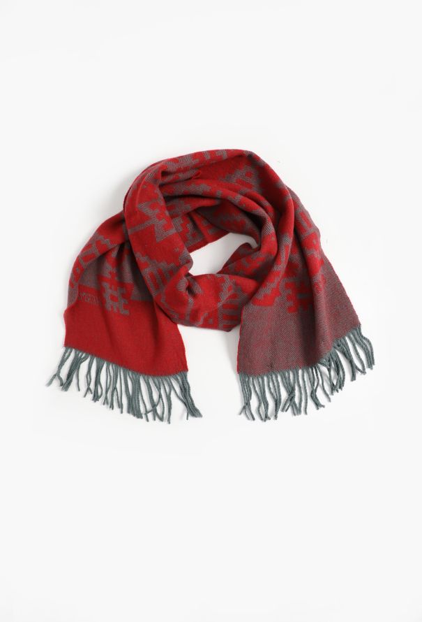 Hermès '70s Fringed Wool Scarf - 2