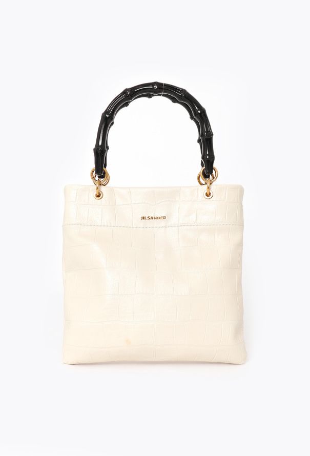 Jil Sander Embossed Mini Tote Bag - 1