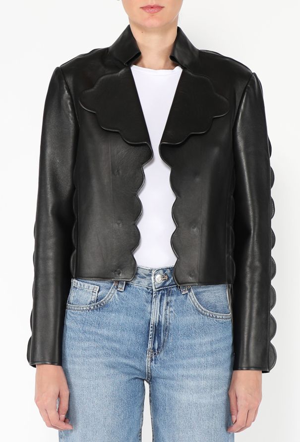 Valentino 2018 Scalloped Lambskin Jacket - 1