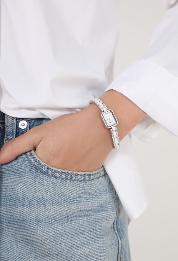Chanel Rare 18K White Gold & Diamond Mini Première Watch - 2