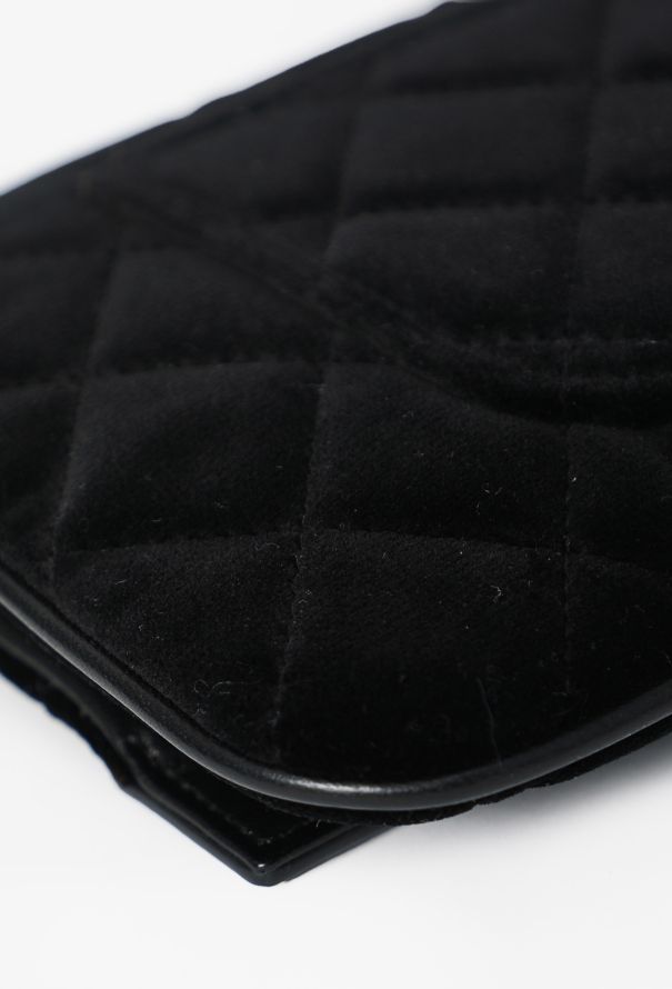 Chanel Small Classic Quilted Velvet 31 Clutch - 11