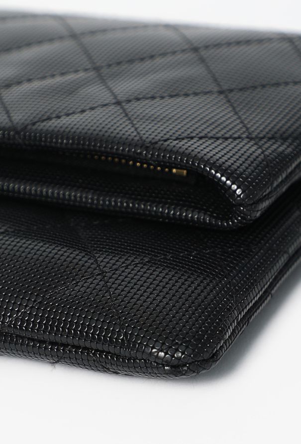 Chanel Quilted Pixel-Effect Foldover Clutch - 9