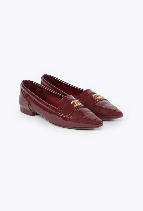 Chanel Patent Leather 'CC' Loafers, 2023 - 3