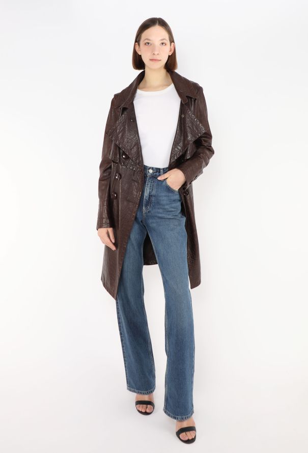 Dior RARE F/W 2005 Embossed Lambskin Coat - 5 Dior RARE F/W 2005 Embossed Lambskin Coat - 5