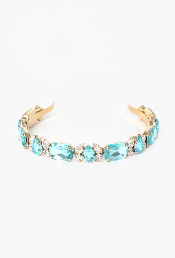 Dolce & Gabbana Aquamarine Crystal Headband - 1