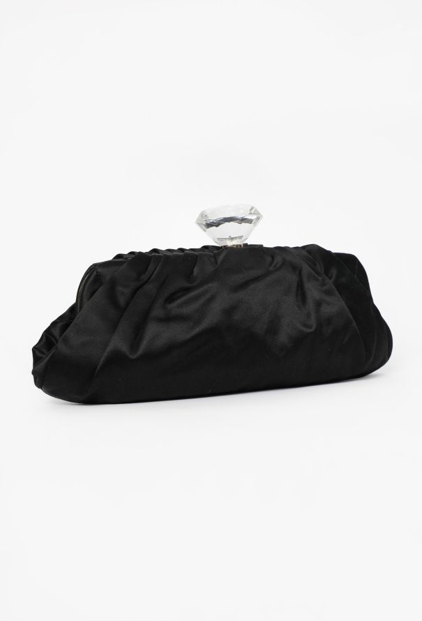 Chanel Satin Embellished Clutch Bag - 2