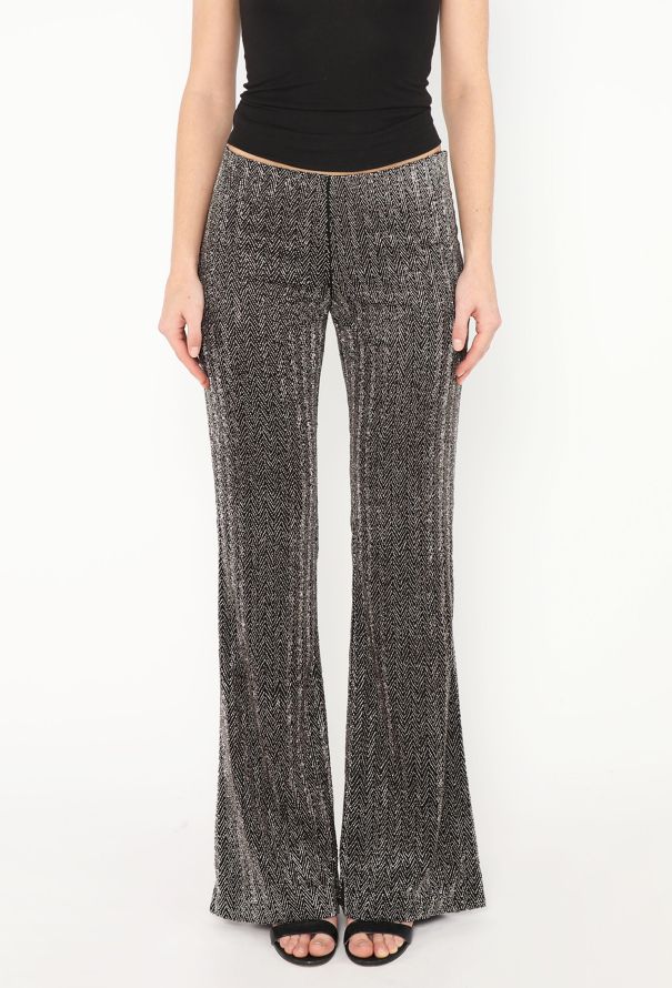 Lanvin F/W 2000 Flared Beaded Trousers - 3