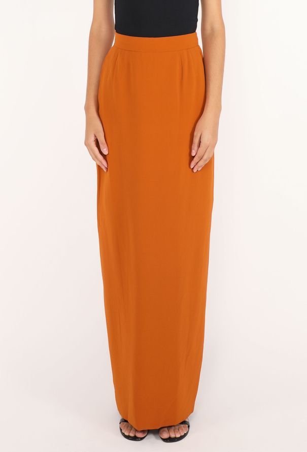 Leocoanet Hemant Silk Column Skirt, 1980s - 2