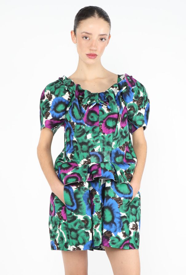 Balenciaga HIGHLY COLLECTOR S/S 2008 Anemone Scuba Dress - 1