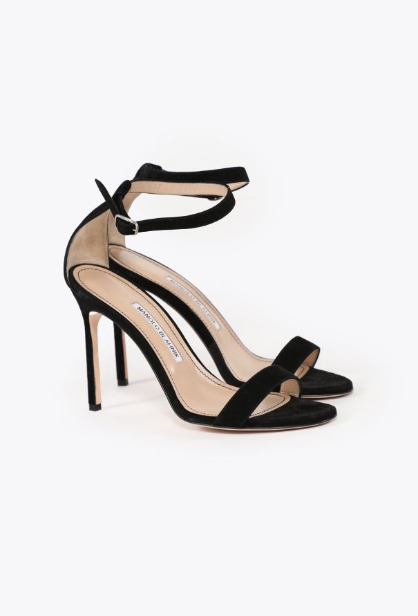 Manolo Blahnik 2023 Suede Chaos Sandals - 2