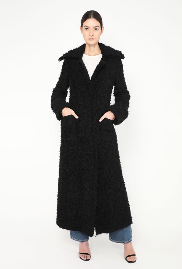 Alexander McQueen 2017 Mohair Shearling Knit Coat - 1