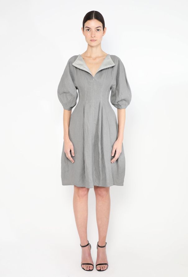 Céline S/S 2016 Cinched Linen Dress - 4
