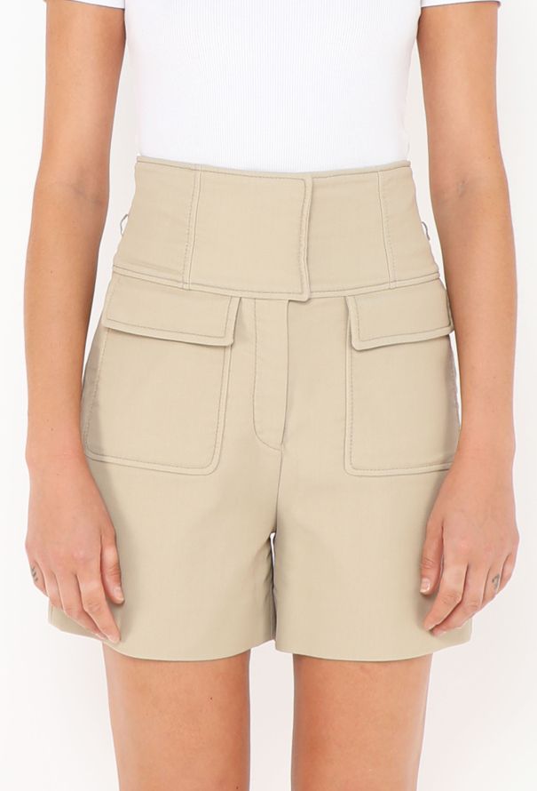 Valentino 2020 High-Waisted Safari Shorts - 2