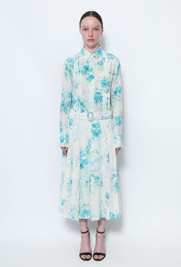 Prada F/W 2017 Floral Silk Lace Dress - 1