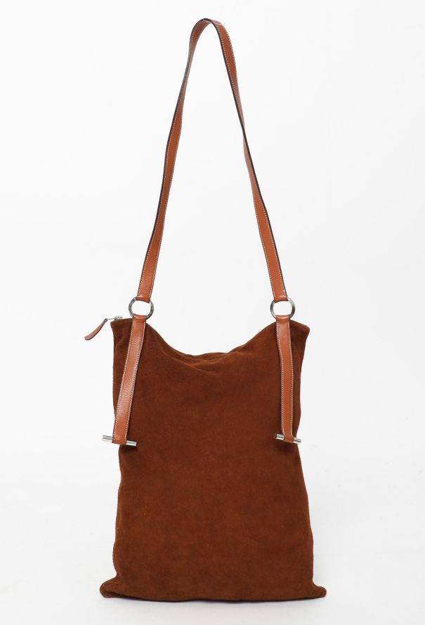 Hermès '90s Barenia & Suede Okau Bag - 1