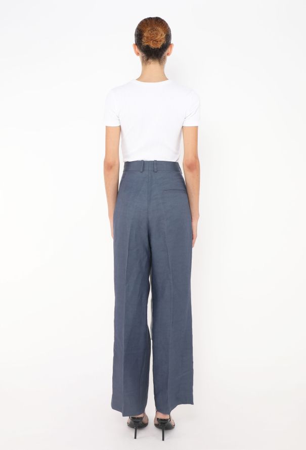 Céline Resort 2018 Belted Linen Trousers - 5
