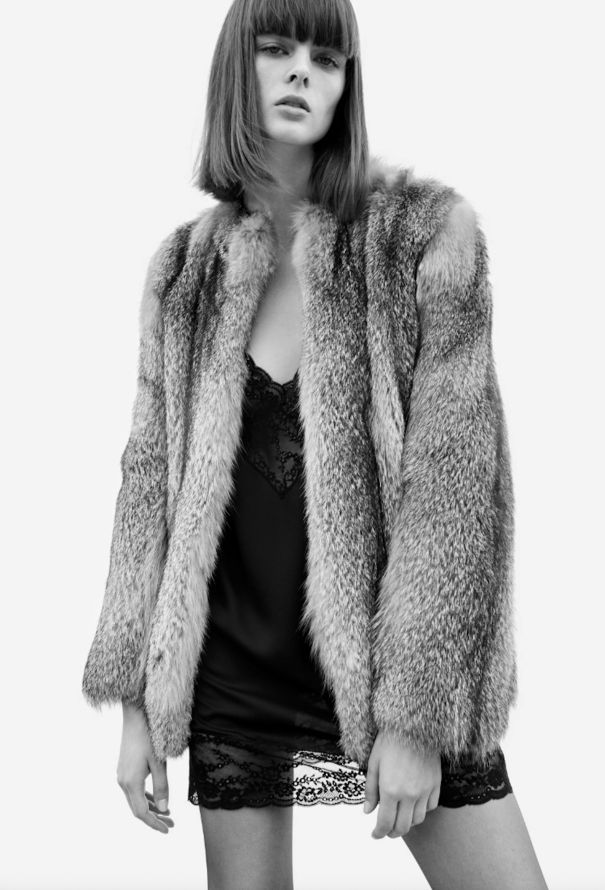 Saint Laurent Resort 2021 Ombré Fox Coat - 2